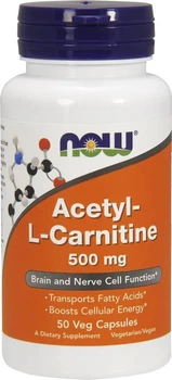 Дієтична добавка Now Foods Acetyl-L-Carnitine 500 мг 50 капсул (733739000750)