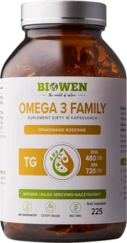 Suplement diety Biowen Omega 3 Family 225 kapsułek (5904806120946)