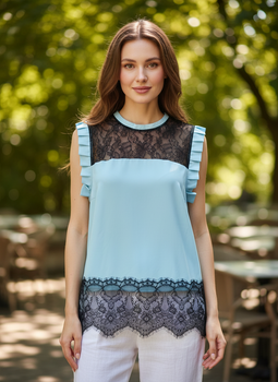 Блуза inDresser L Голубой (IN-8000-Blue)