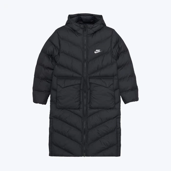 Дитяче зимове стьобане пальто для хлопчика Nike K Nsw Tf Adp Puffer Parka HJ2538-010 S 128-137 см Black/White (198481970889)