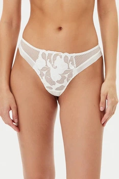 Трусики стринги Chantelle 12Q9 A32-satin milk S молочный
