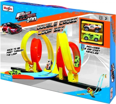 Автотрек Maisto Fresh Metal 100 Double Cross Loop MST12551 (90159125518)