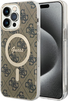 Панель Guess IML 4G MagSafe для Apple iPhone 15 Pro Max Brown (3666339194611)