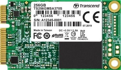 SSD диск Transcend 370S 256GB mSATA SATAIII MLC NAND flash (TS256GMSA370S)