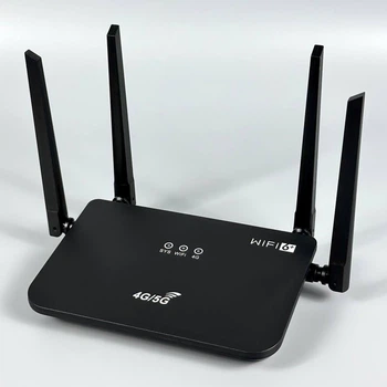Портативный Wi-Fi 6+ роутер CP107 поддержка 4G и 5G, скорость до 300Mbps Черный 61102