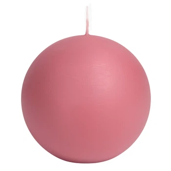 Свеча рустик шар Bolsius 100 мм old rose