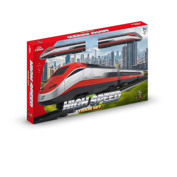 Детская железная дорога 72387 TRAIN SET - HIGH SPEED, в коробке (3858894672387)