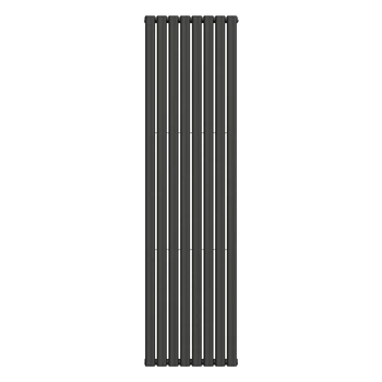 Вертикальний радіатор Ellipse Double 480х1800-8, anticor, чорний муар 16070