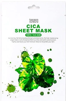 Тканевая маска для лица с центеллой - Tenzero Cica Sheet Mask 25ml (1078489-1896146837-2)