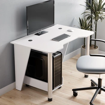 Стіл геймерський Furnigrade СГ-1 білий 73х110х700