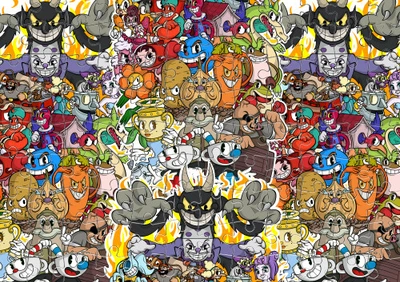 Пазл Із Маленькими Елементами Cuphead (4) Розмір A5