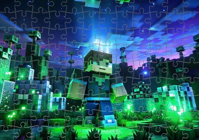 Пазл Із Маленькими Елементами Minecraft 42 Розмір A5