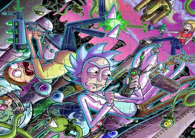 Пазл Із Маленькими Елементами Rick And Morty Art Розмір A4