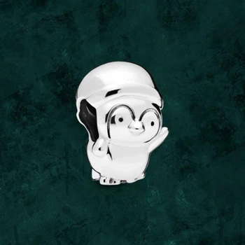 Серебряная бусина шарм "Новогодний пингвин" Pandora (Пандора) 798477c00