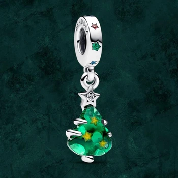 Серебряная бусина шарм "Новогодняя елка" Pandora (Пандора) 792983c01