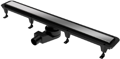 Трап линейный DEVIT D-Line 65 cм c сифоном без фланца с накладкой хром 65010215