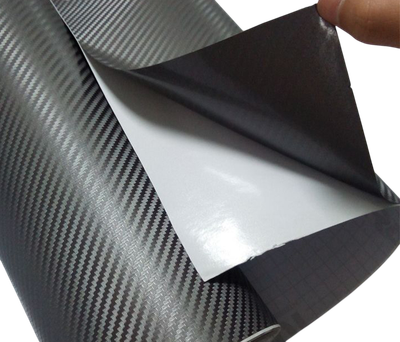 Карбоновая пленка 3D, черная, 60 см × 150 см