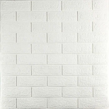 3D панель на стену самоклеящаяся Sticker Wall Белый кирпич (001-3) SW-00000174 700х770х3 мм