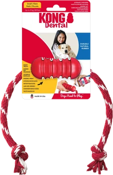 Zabawka dla psa Kong Dental DK3E w/Rope S (0035585121314)