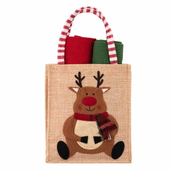 Подарочный набор полотенец в мешочке Ardesto Christmas Deer ART3863HDB (38см) 3пр