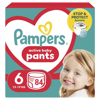 Подгузники Pampers трусики Pants Giant Размер 6 (14-19 кг) 84 шт. (8006540069530)