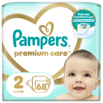 Подгузники Pampers Premium Care Mini Размер 2 (4-8 кг), 68 шт (8001841104874)