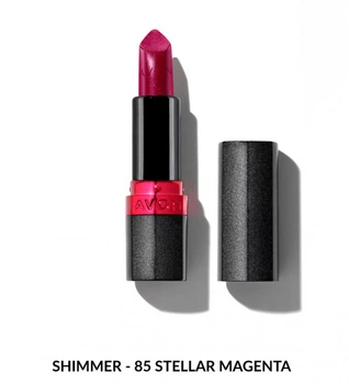 Зволожувальна мерехтлива губна помада Avon «Ультра» 85 Stellar Magenta/85 Зоряно-пурпуровий