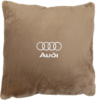 Подушка декоративная Evatech Audi Бежевая с вышивкой 35х35 см (MPCSSIV095)