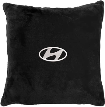 Подушка декоративна Evatech Hyundai Чорна з вишивкою 35х35 см (MPCSSBV012)