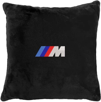 Подушка декоративна Evatech BMW M Чорна з вишивкою 35х35 см (MPCSSBV006)