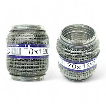 Гофра глушителя 70х120 (interlock) (КОЛЬЧУГА) "EuroEx"