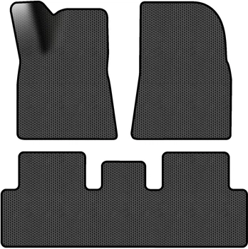 EVA коврики EVAtech в салон авто для Tesla Model 3 2017-2020 1 поколение Sedan USA 3 шт Black (TA1592ZD3SBB)