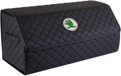 Сумка-органайзер в багажник EVAtech ECO L 30 x 30 x 65 см для Шкода Черная с черной нитью (EHECELBBBBV028)