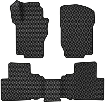 EVA коврики EVAtech в салон авто для Mercedes-Benz ML-Class (W164) 2005-2011 2 поколение SUV EU 3 шт Black (MB1800ZD3MS4RBB)
