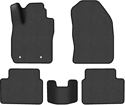 EVA коврики EVAtech в салон авто для Ford Fiesta (Mark 7) 5-doors 2009-2017 6 поколение Htb USA 5 шт Black (FD1699CE5OU2SBB)
