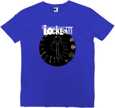 Футболка Преміум Чоловіча Ключи Локков / Locke Key 5 Розмір S Яскравий Синій
