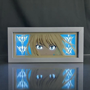 Многослойный Ночник лампа аниме Fate stay night светильник Fate Saber Сэйбер