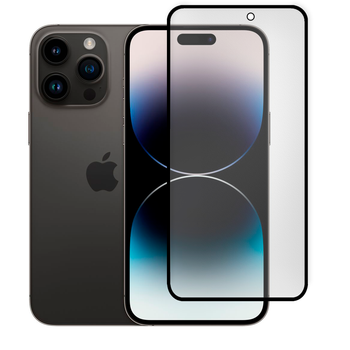 Защитное стекло матовое для телефона Apple iPhone 14 Pro Max противоударное полноэкранное черное