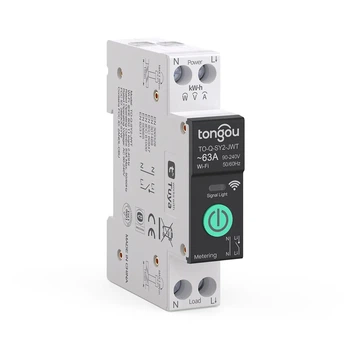 Автомат умный 1-63A Tongou SY2 VA Protect, WiFi, на DIN рейку, регулируемый, управление Tuya SmartLife GA