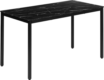 Обідній стіл ModernHome by Multistore 120 x 60 см Чорний мармур (NORD-MRBC-BC)