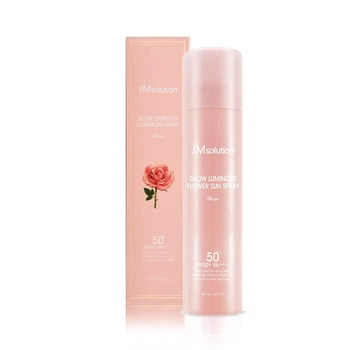 Солнцезащитный увлажняющий спрей для лица с розой JMsolution Glow Luminous Flower Sun Spray Rose Spf50 Pa 180 мл