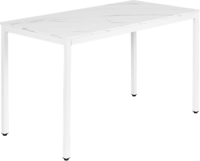Обідній стіл ModernHome by Multistore 120 x 60 см Білий мармур (NORD-MRW-W)