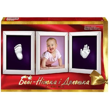 Подарочный набор Беби-Нежка и Долонька Danko Toys для создания 3D отпечатков малыша