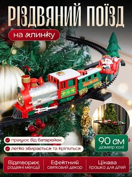 Новогодний декор для дома или новогодние игрушки на елку, игрушечный новогодний поезд