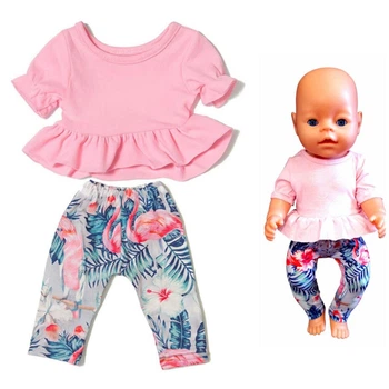 Одежда для куклы Беби Борн / Baby Born 40-43 см набор розовый 8972