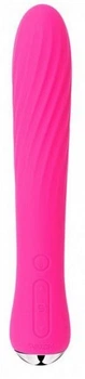 Ребристый вибромассажер Svakom Anya Heating Vibrator 19.5х3.3 см Розовый (6959633170755)