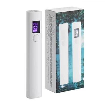 Акумуляторний портативний UV/LED ліхтарик для манікюру LIMEGIRL з таймером та дисплеєм миттєва фіксація для нарощування 3 w 395 nm 5 V 1 A білий