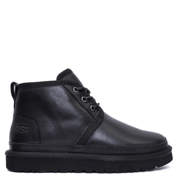 Чоловічі уггі Чоботи Шкіряні Ньюмел Чорні UGG Leather Neumel Black (42, чорний)