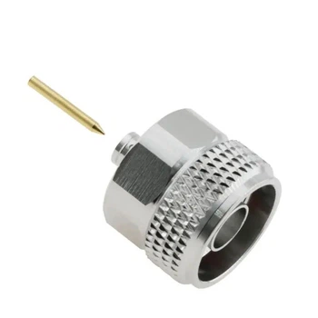 RF-коннектор N (штекер) для коаксиального кабеля RG402 с золотым покрытием потери сигнала ≤0.05 дБ до 3 ГГц, стабильная работа