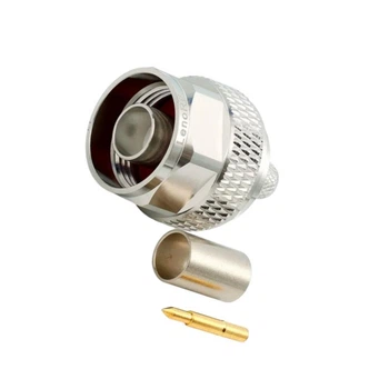 N(male) for LMR240 Коннектор N(штекер) 3.04.0264 для коаксиального кабеля LMR240, Leno RF (КНР) с позолоченным покрытием